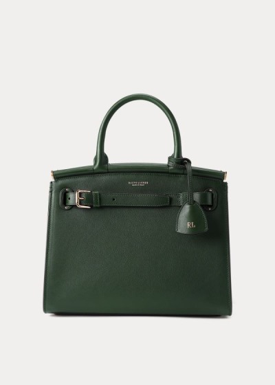 Bolsos De Mano Ralph Lauren Mujer Verdes - Calfskin Medium RL50 - WSHCE3764